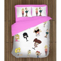 Lenjerie de pat pentru copii 3D Casa Loud - The Loud House Lenjerie de pat pentru copii 3D Casa Loud - The Loud House