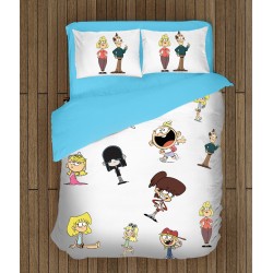 Lenjerie de pat pentru copii 3D Casa Loud - The Loud House Lenjerie de pat pentru copii 3D Casa Loud - The Loud House