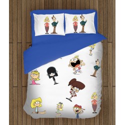 Lenjerie de pat pentru copii 3D Casa Loud - The Loud House Lenjerie de pat pentru copii 3D Casa Loud - The Loud House