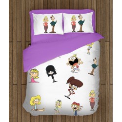 Lenjerie de pat pentru copii 3D Casa Loud - The Loud House Lenjerie de pat pentru copii 3D Casa Loud - The Loud House