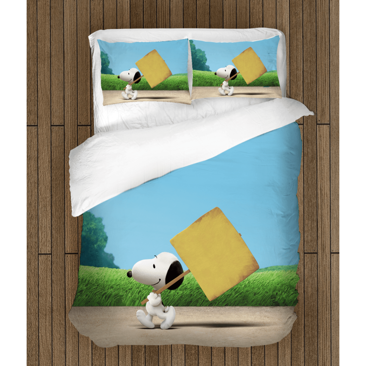 Lenjerie de pat pentru copii Snoopy și Charlie Brown The Peanuts Lenjerie de pat pentru copii Snoopy și Charlie Brown The Peanuts