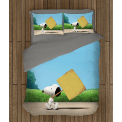 Lenjerie de pat pentru copii Snoopy și Charlie Brown The Peanuts Lenjerie de pat pentru copii Snoopy și Charlie Brown The Peanuts