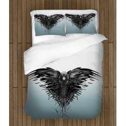 3D Lenjerie de pat Urzeala Tronurilor – Game Of Thrones Three-Eyed Crow