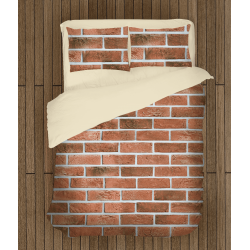 Set de pat interesant Textură cărămidă - Brick Texture