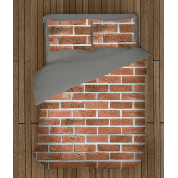 Set de pat interesant Textură cărămidă - Brick Texture