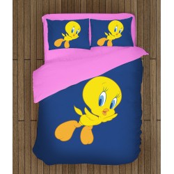 Lenjerie de pat pentru copii 3D Tweety