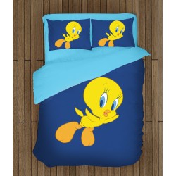 Lenjerie de pat pentru copii 3D Tweety