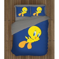 Lenjerie de pat pentru copii 3D Tweety