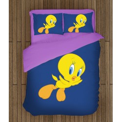 Lenjerie de pat pentru copii 3D Tweety