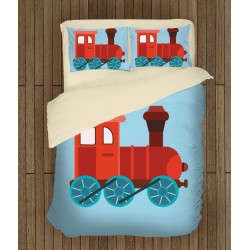 Set de pat pentru copii Tren- Train