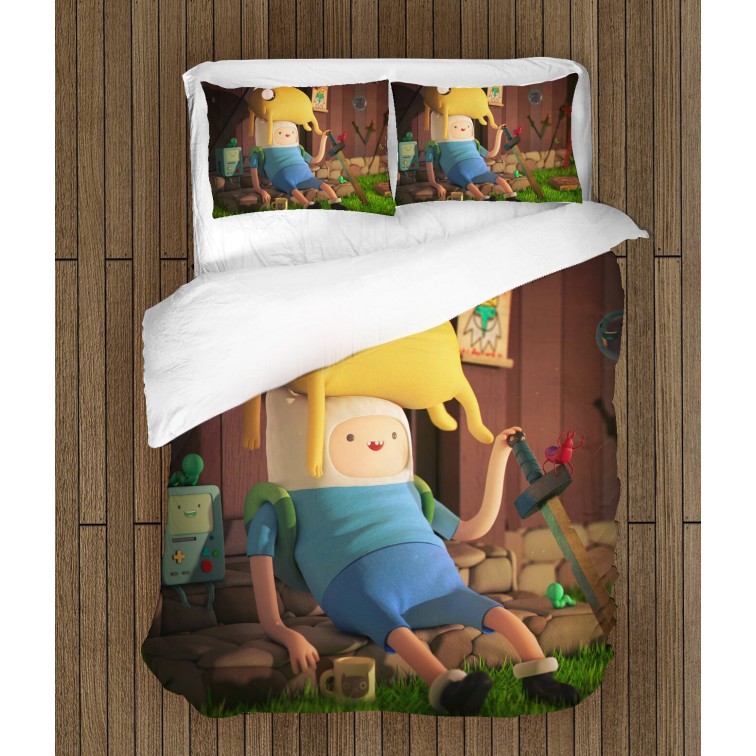 Lenjerie de pat pentru copii Să-nceapă Aventura - Adventure Time Finn And Jake