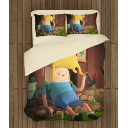 Lenjerie de pat pentru copii Să-nceapă Aventura - Adventure Time Finn And Jake