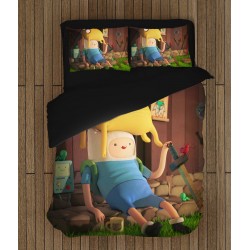 Lenjerie de pat pentru copii Să-nceapă Aventura - Adventure Time Finn And Jake
