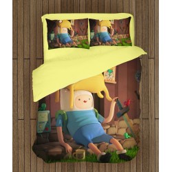 Lenjerie de pat pentru copii Să-nceapă Aventura - Adventure Time Finn And Jake