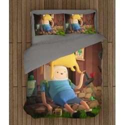 Lenjerie de pat pentru copii Să-nceapă Aventura - Adventure Time Finn And Jake