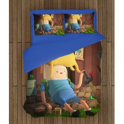 Lenjerie de pat pentru copii Să-nceapă Aventura - Adventure Time Finn And Jake
