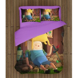 Lenjerie de pat pentru copii Să-nceapă Aventura - Adventure Time Finn And Jake