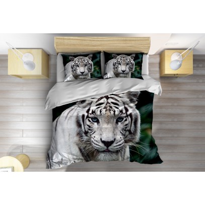3D Set de pat Tigru alb- White Tiger